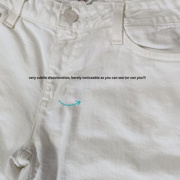 TOMMY HILFIGER Skinny Ankle Crop Jean - White - Size 2 / 28" - Picture 5 of 6